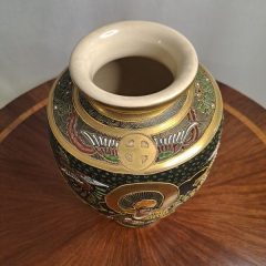 Vase faïence de Satsuma - vue de dessus